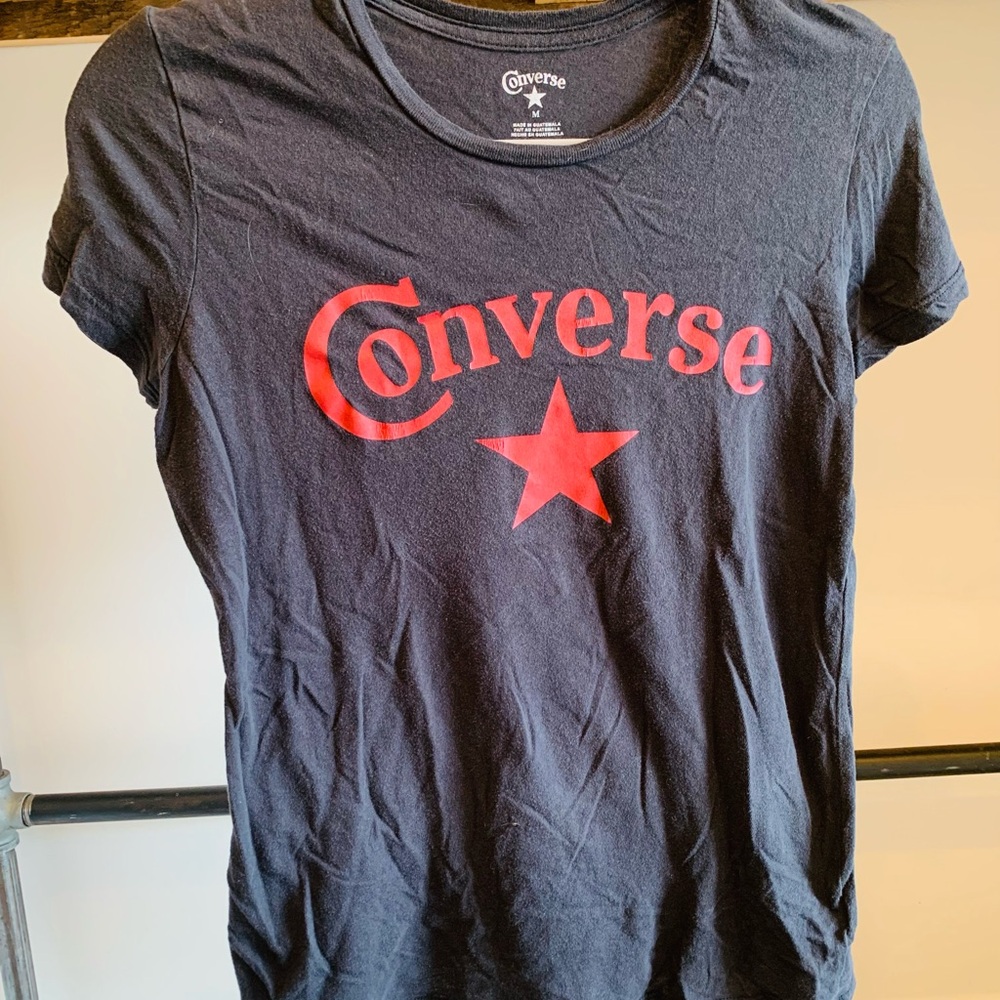 Vintage Converse Red Star Fitted Women's Tee M